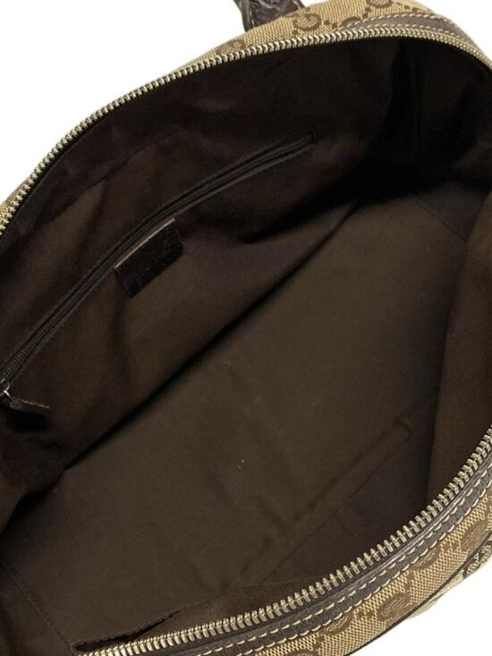 Gucci Shoulder Bag Prince GG Pattern Sherry Beige Dark Brown - Picture 7 of 15